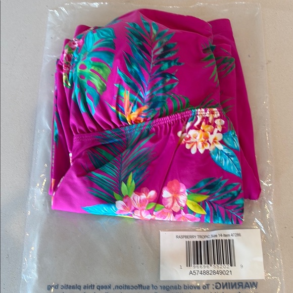 Tropical Floral Tankini Set by Kim Gravel - Picture 2 of 5